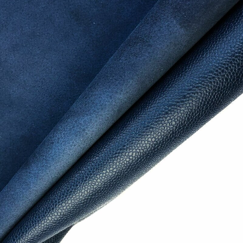 Dark Blue Pebbled Lambskin Leather 1.0mm/2.5oz / MOONLIT OCEAN 928