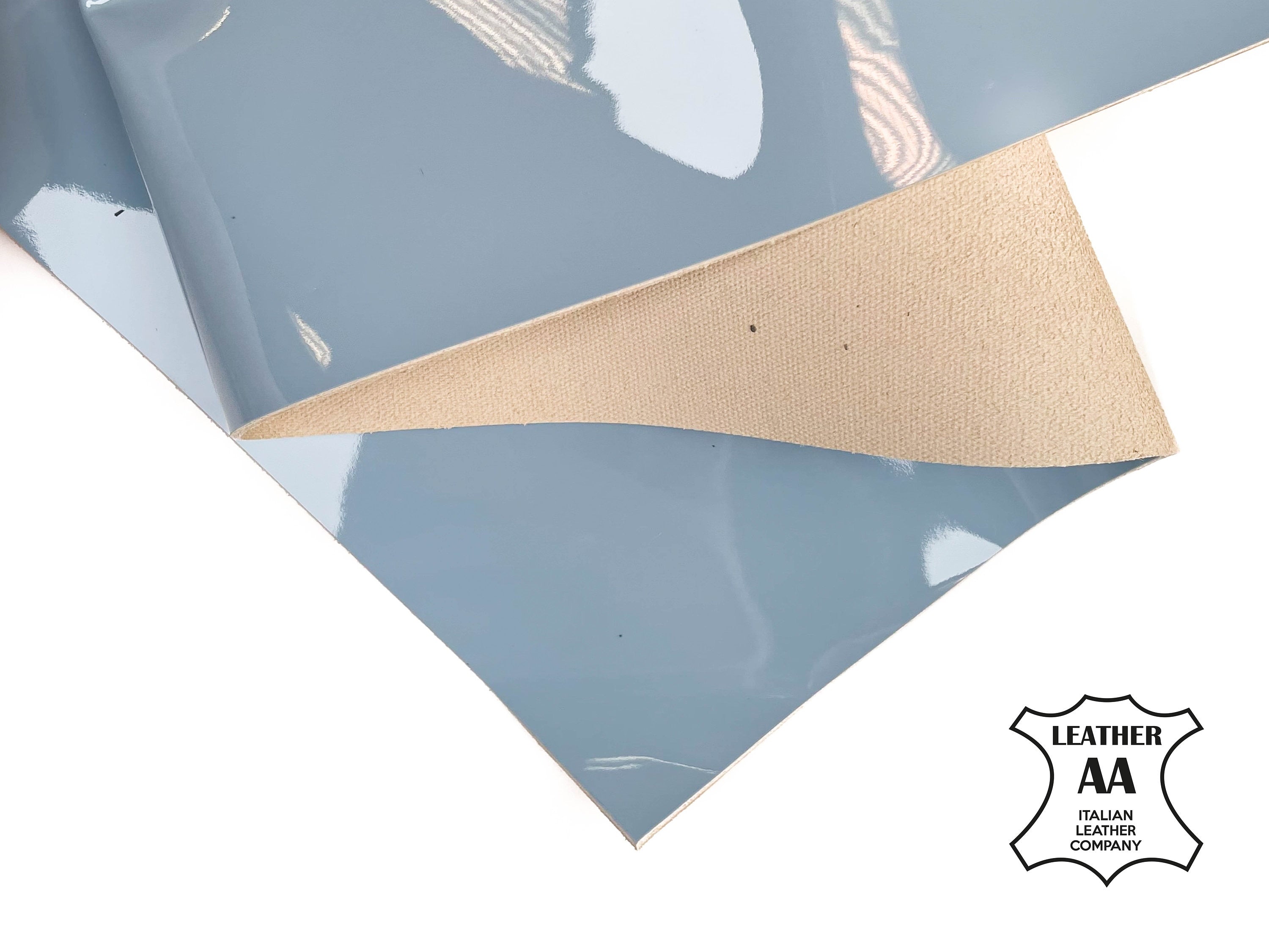 Light Blue Patent Leather Sheets / 0.9mm / 2.5oz / BABY BLUE 114