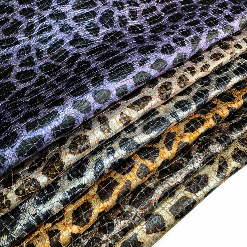 Spotty Crocodile Lambskin With Print 1.0mm/2.5oz / SPOTTY CROCODILE 1272
