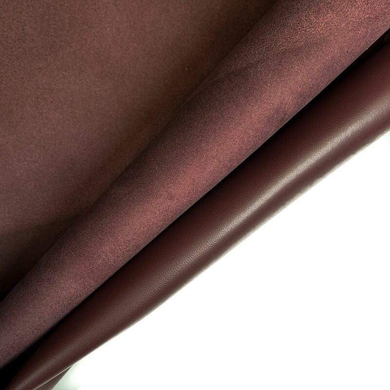 Dark Thick Burgundy Lambskin 1mm/2.5oz / MAHOGANY STONE 1162