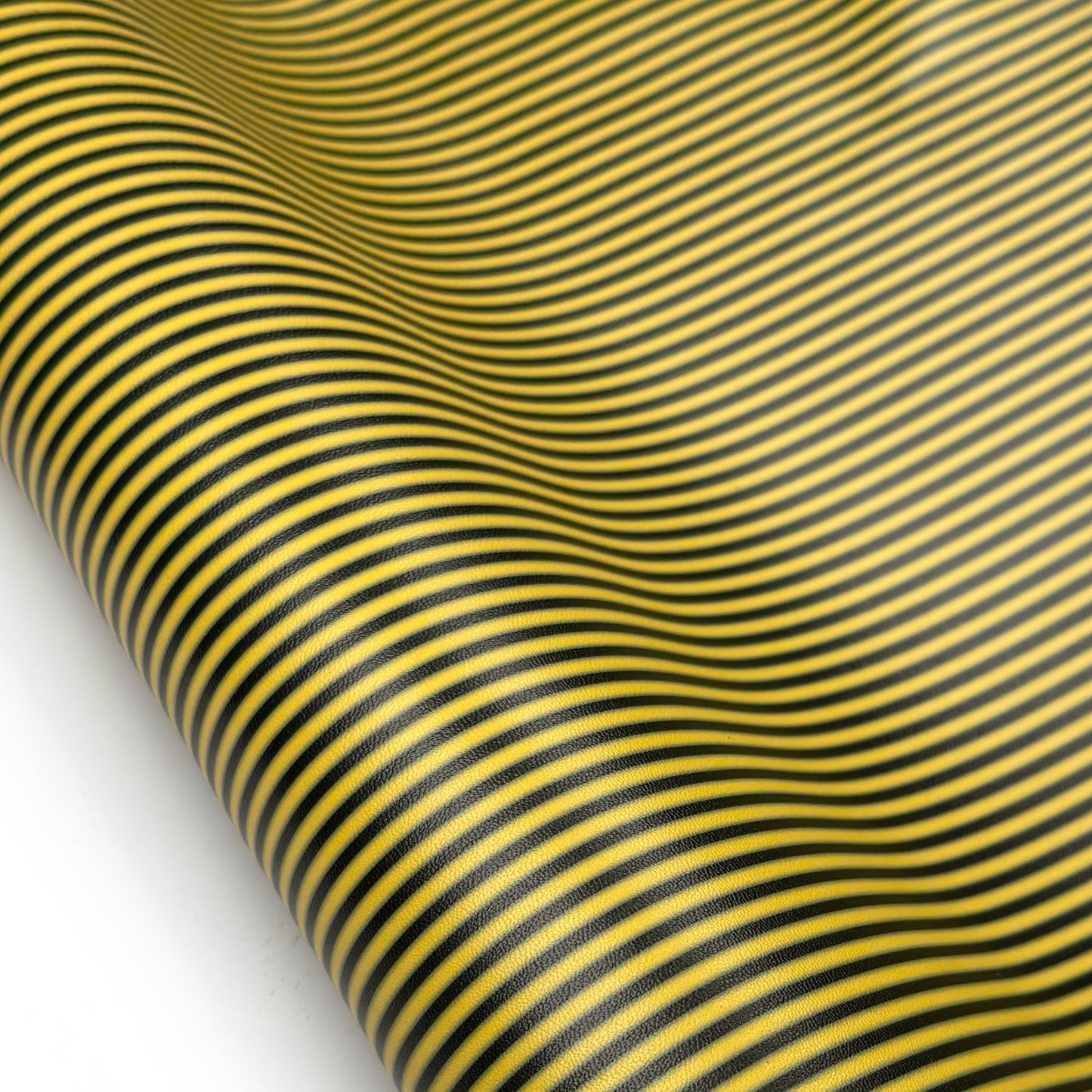 Yellow Lambskin Leather With Black Stripes 1mm//2.5oz Yellow Stripes 1627