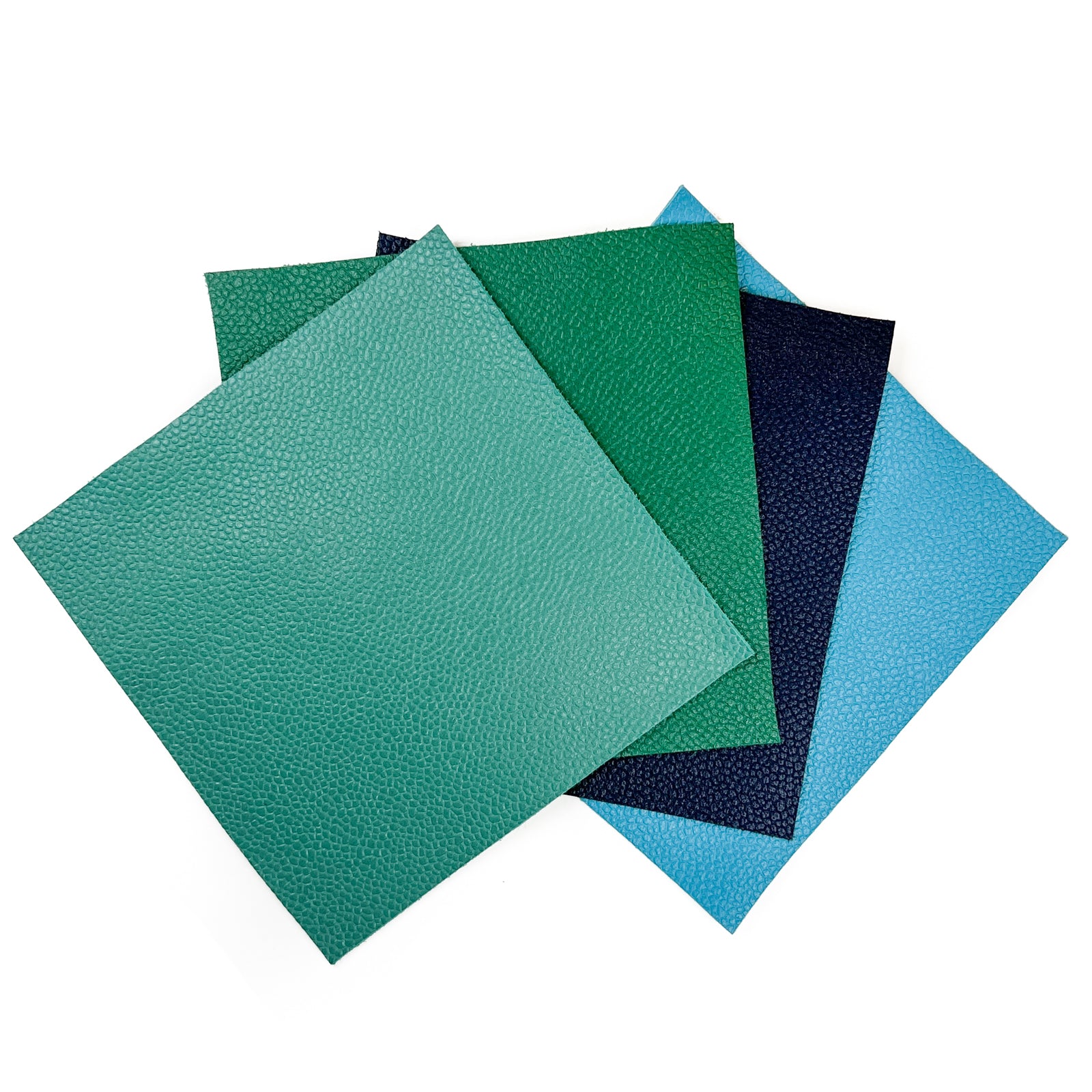 Green Blue Earth 5x5 Inch Set Pebbled DIY Scraps