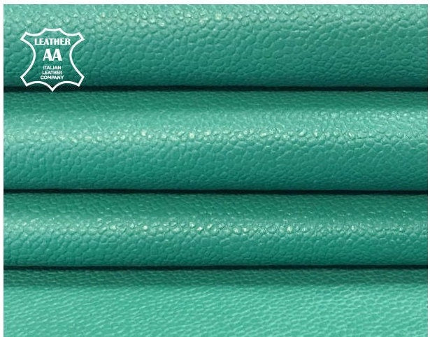 Mint Green Pebbled Lambskin 1.1mm/2.75oz / MARINE GREEN 829