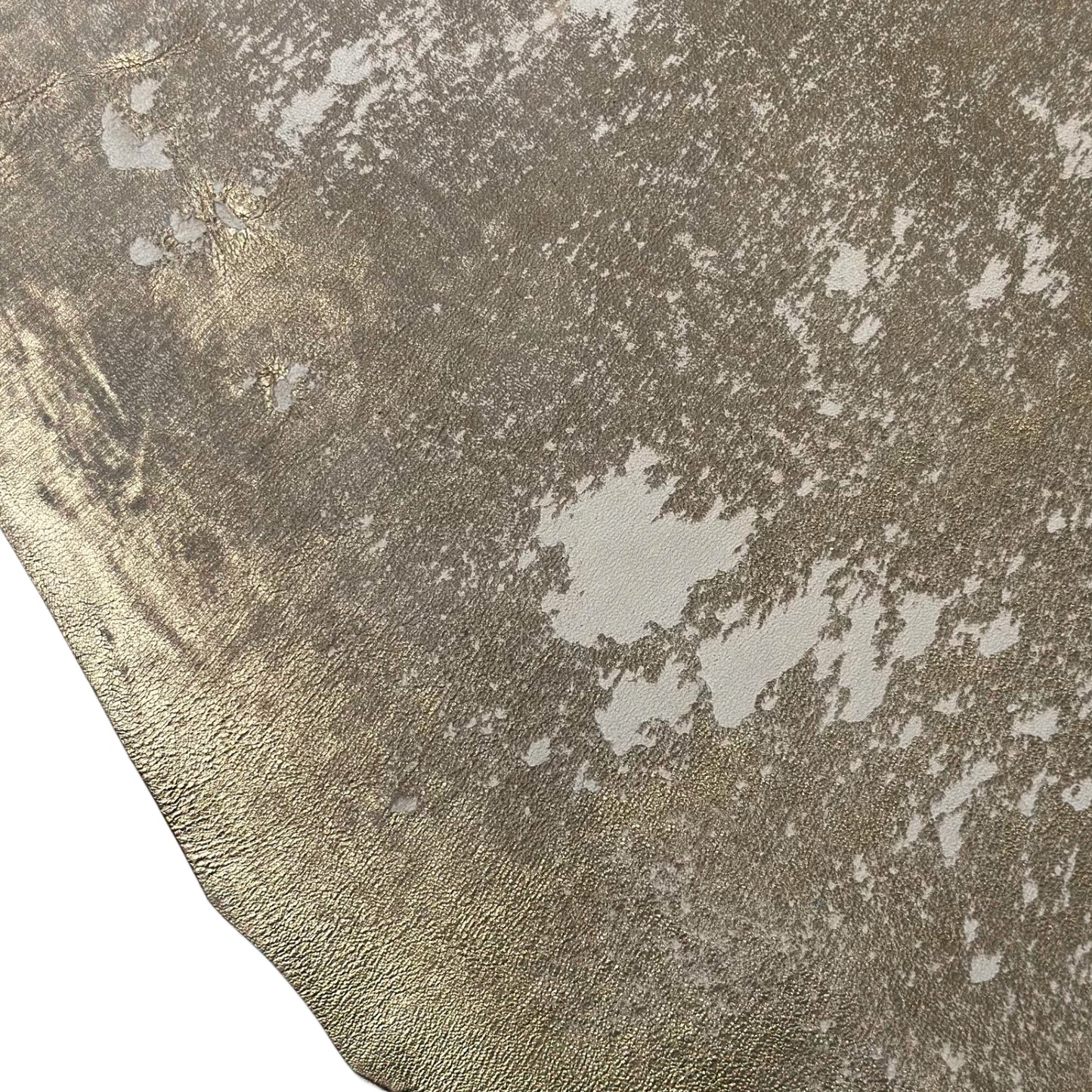 Metallic Gold Lambskin With Light Beige Undertones And A Vintage, Distressed Look 1.2-1.3mm//3-3.25oz