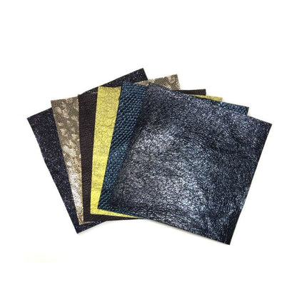 Surprise 6x6in Sheet Leather Set Colorful  6/12 pieces