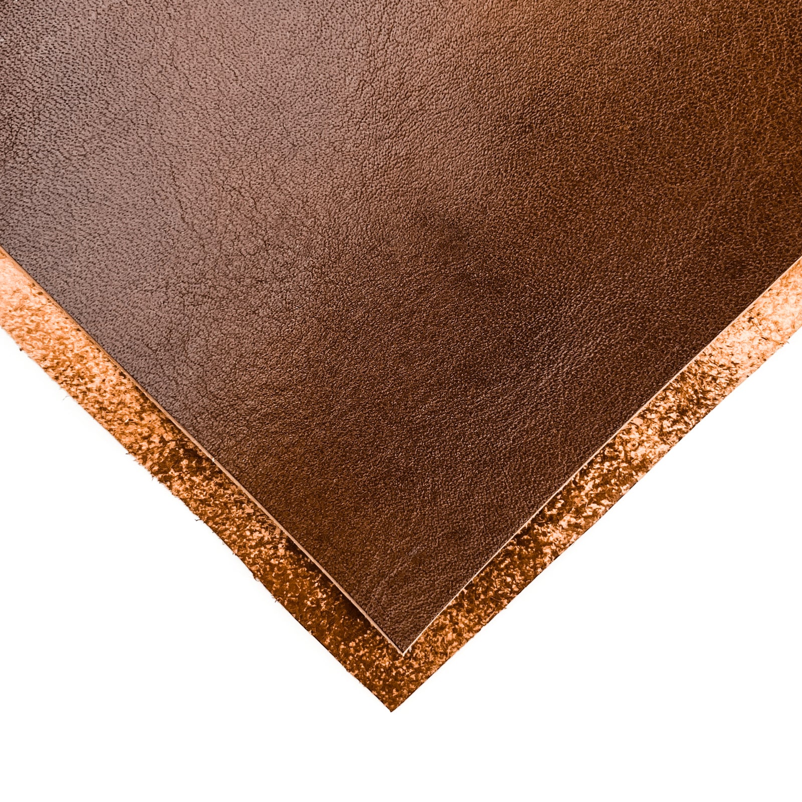 Brown Calf Veg Leather Sheets With Vintage Texture 1.7-1.9mm / CLASSIC BROWN VEG TAN 1453