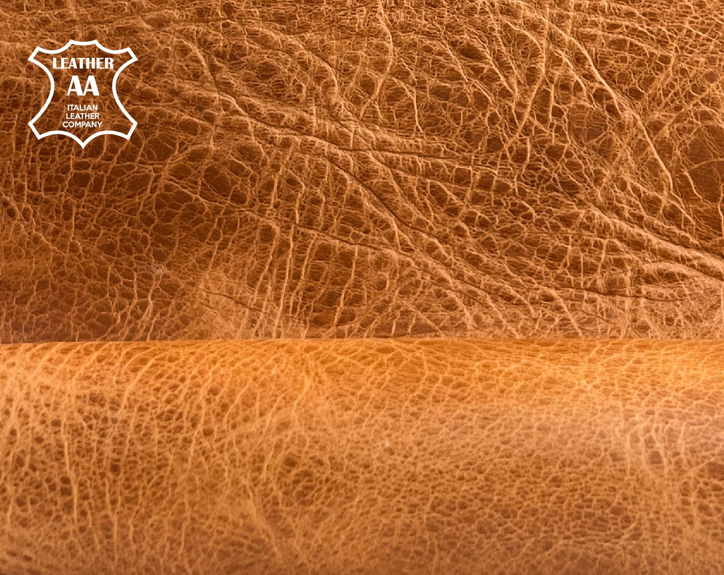 Light Brown Vintage Calf Veg Thick Leather With Texture 1.6-1.8mm Vintage VEG TAN 1454