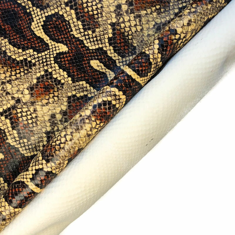 Colorful Snake Print Lambskin Leather 1.2mm/3oz / COLORADO SNAKE 963