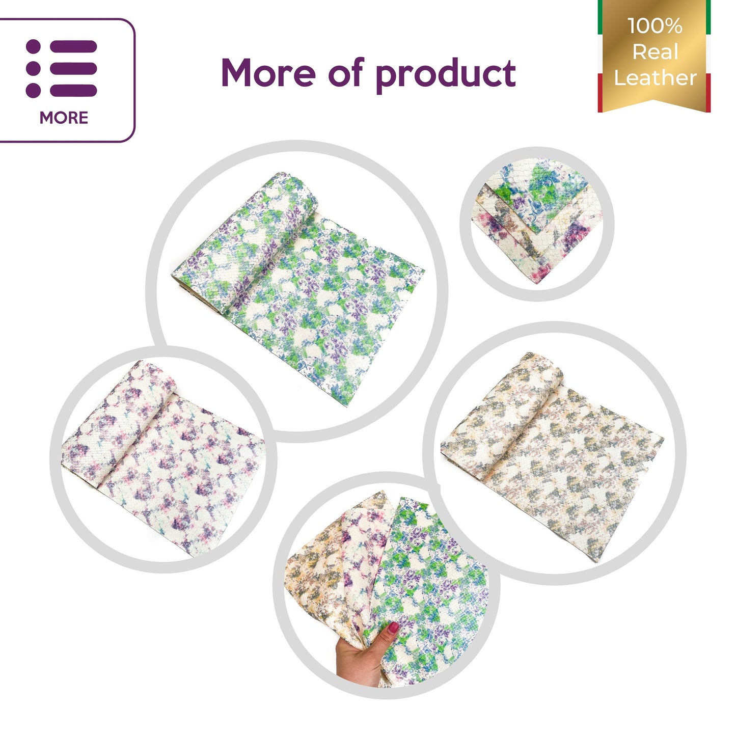 Scales and Tails Leather Sheets 8x10in Lambskin Leather Pieces 2oz/0.8mm