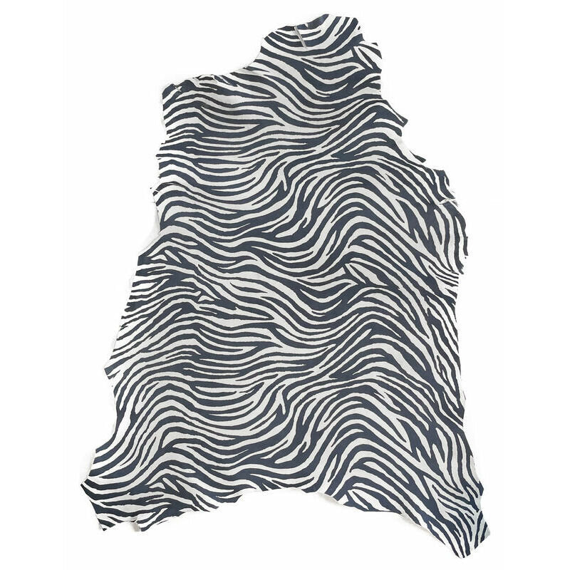 Soft Zebra Print Lambskin 1.1mm/2.75oz WASHED ZEBRA 1188