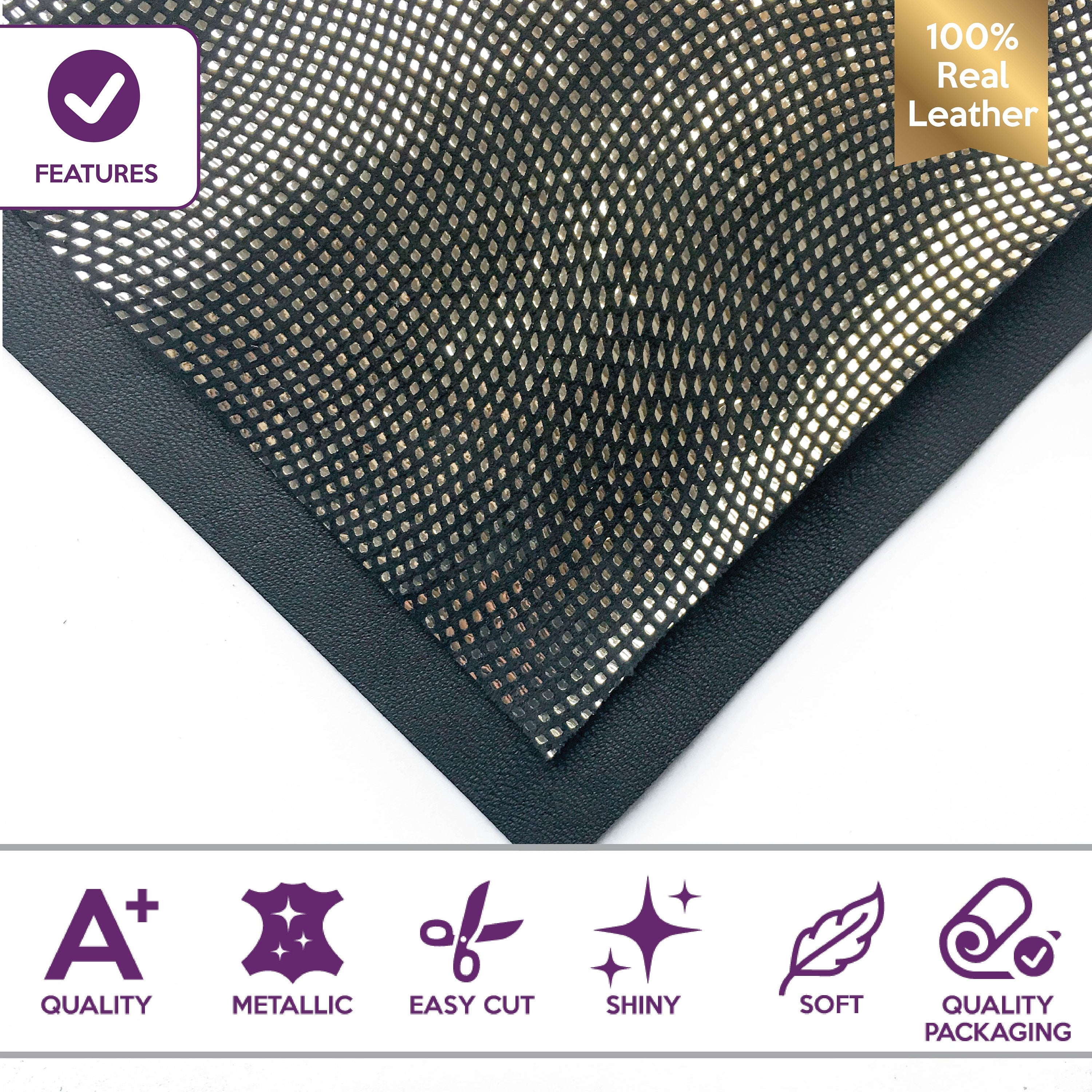 Silver on Black Suede Lambskin 1.75oz/0.7mm / ILLUSION 770