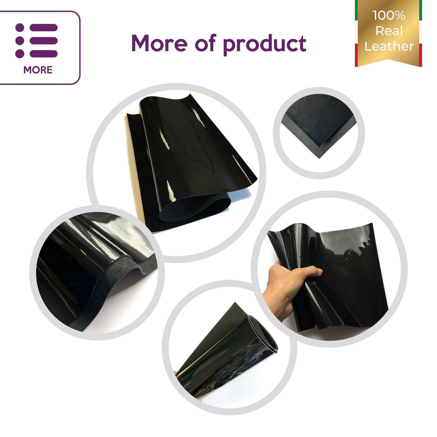 Black Patent Sheet 0.7mm/1.75oz / BLACK LACQUER 771