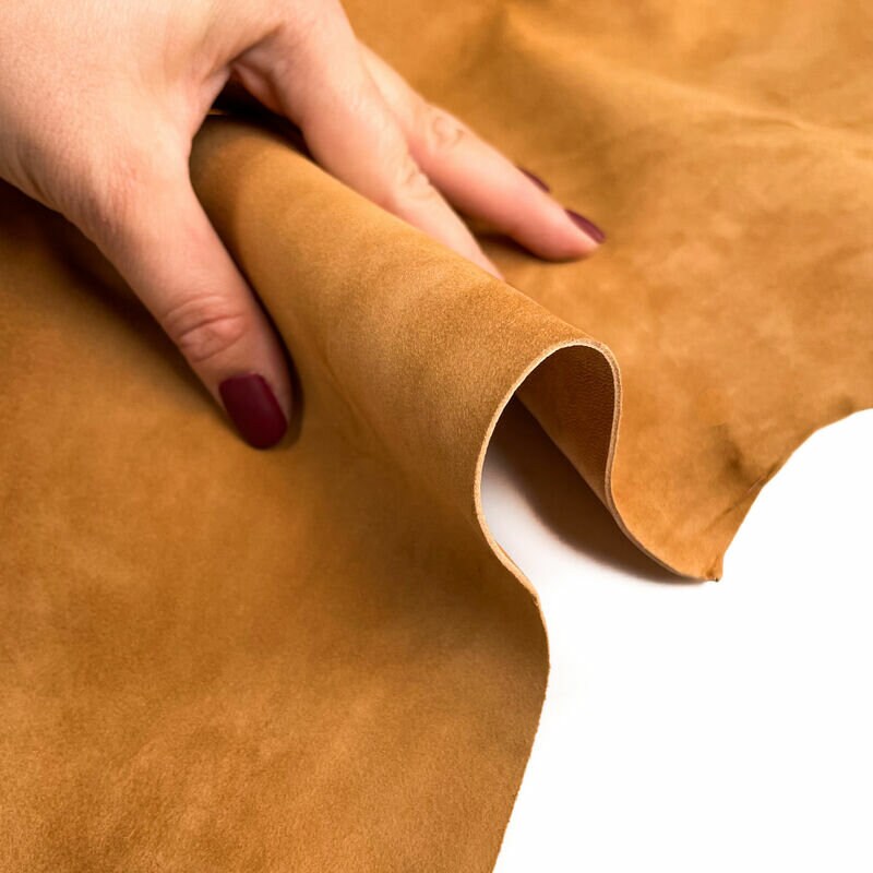 Classic Tan Brown Suede Lambskin Leather 0.9mm//2.25oz BISCUIT 1234