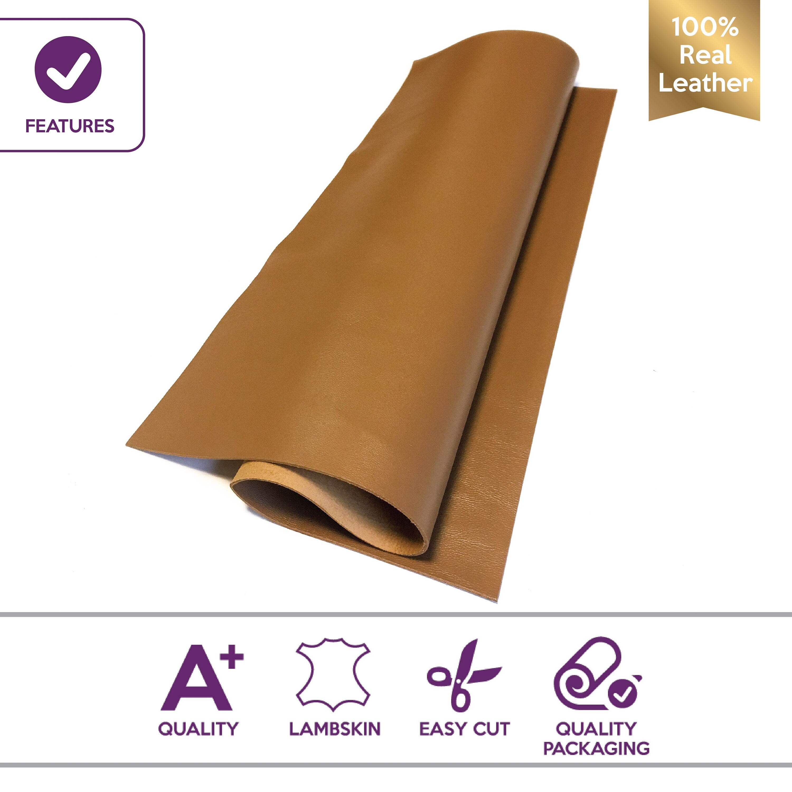 Light Brown Thin Lambskin Sheets 0.7mm/1.75oz RUBBER 548