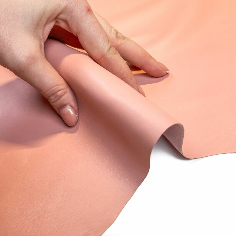 Pink Beige Lambskin Leather Thin 0.5mm/1.25 oz / PEACH BEIGE 1314