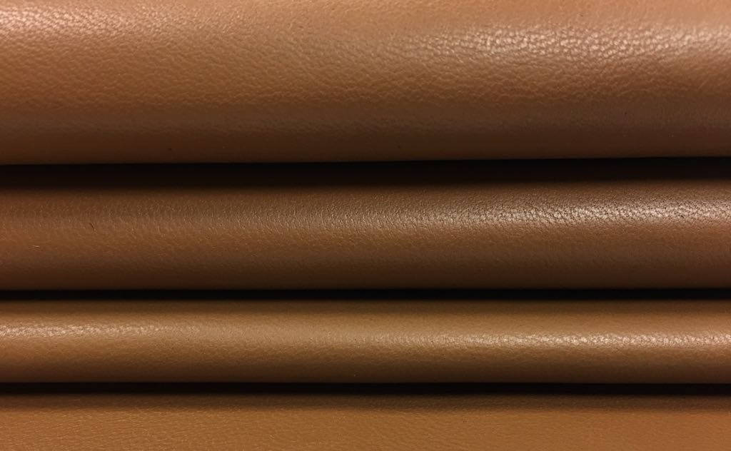 Light BROWN Leather Fabric //genuine Sheepskin Pieces // Soft Leather  Material for Sewing// 6 8 Sqft //LEATHER BROWN, 1312, 0.5mm / 1.25oz 