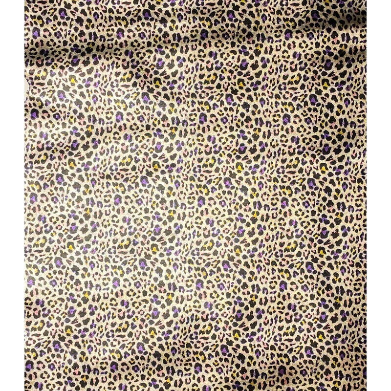 Purple Lambskin Hides 0.7-1.0mm/1.75-2.5oz / LAVENDER PRINT MIX 1364