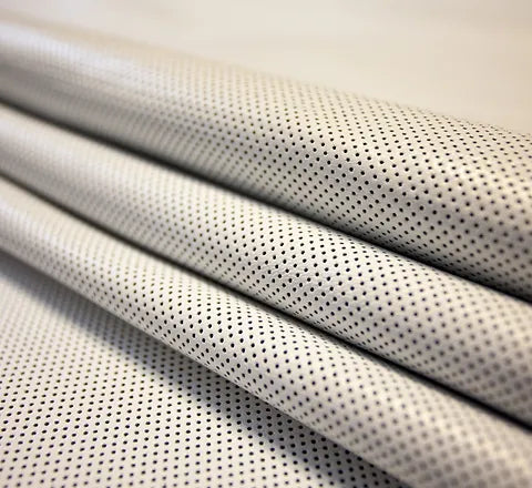 Perforated leather