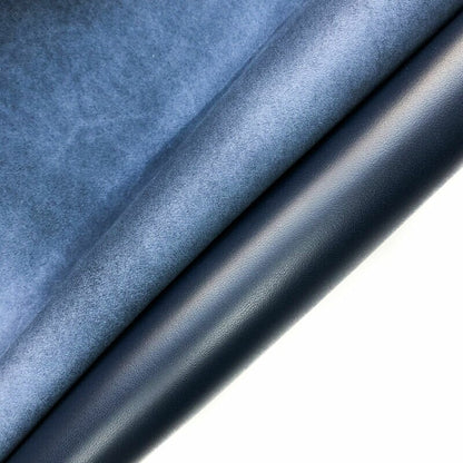 Dark Blue Lambskin Leather  0.8mm/2oz / MAJOLICA BLUE 968