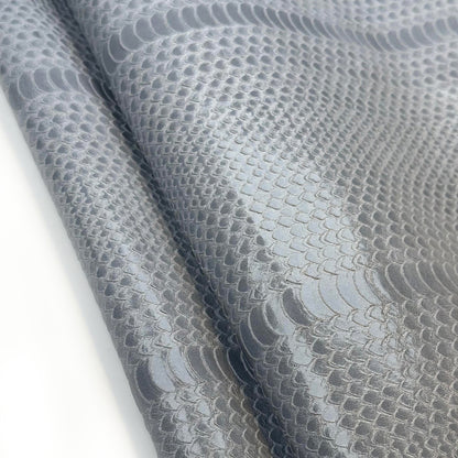 Gray Lambskin With Laser Cut Snake Print 1mm/2.75oz GRAY SNAKE 1617