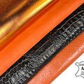 Halloween Theme Lambskin Leather Bundle of 4 Italian Skins 0.5-1.0mm / 1.25-2.5oz
