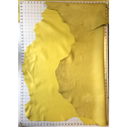 Yellow Lambskin With Pebbled Print 0.9mm/2.25oz / YELLOW CREAM 844