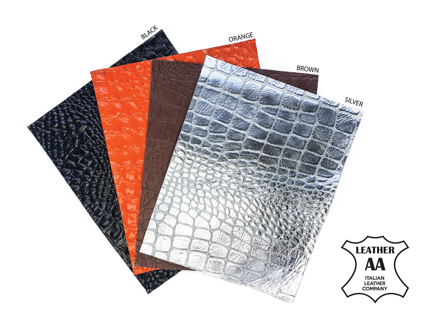 Crazy Crocodile Mix Leather Sheets 8x10in / 0.8mm/2oz