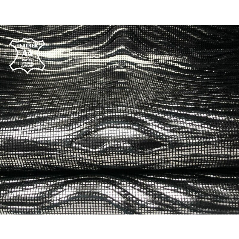 Metallic Zebra Print Lambskin 0.9mm/2.25oz / ZEBRA ILLUSION 993