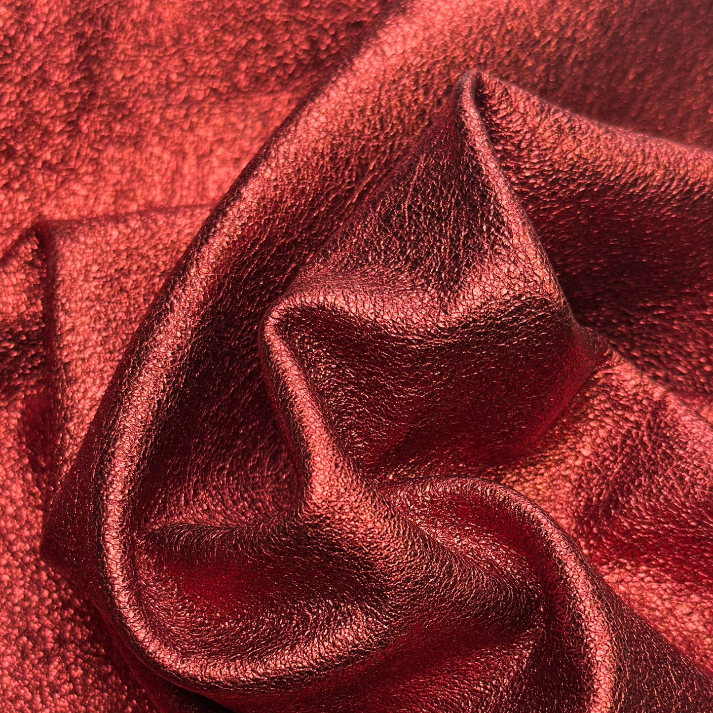Metallic Red Lambskin Leather 1.2mm//3oz Red Metallic 1651