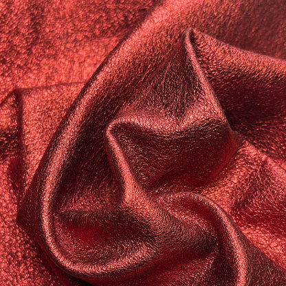 Metallic Red Lambskin Leather 1.2mm//3oz Red Metallic 1651