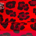 Red Chruncy Patent Lambskin With Leopard Print 0.6-0.7mm/1.25-1.75oz / RED LEO 1448