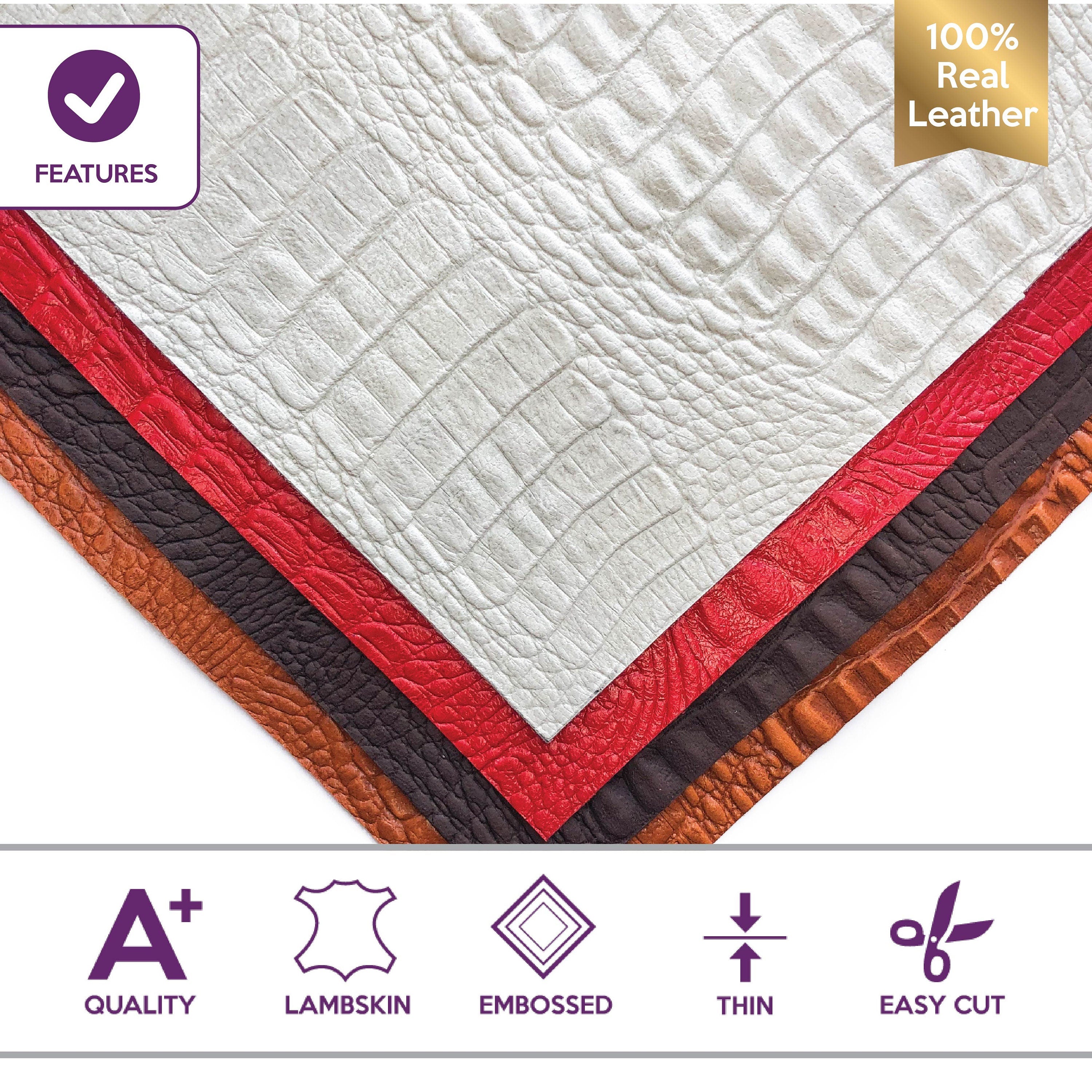 Alligator Mix Leather Sheets / 8x10in / 0.8mm/2oz