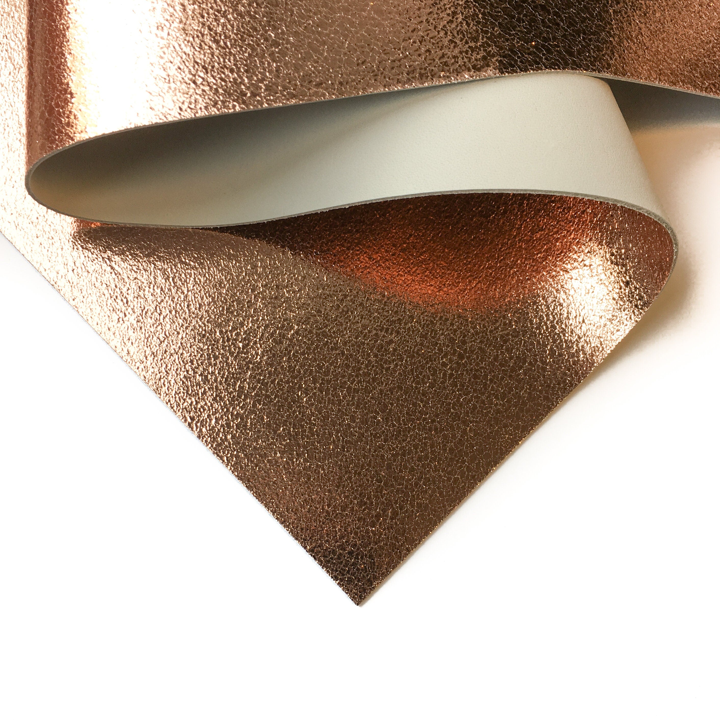Metallic Rose Gold Lambskin Sheets 2.5oz/1.0mm / ROSE GOLD 585