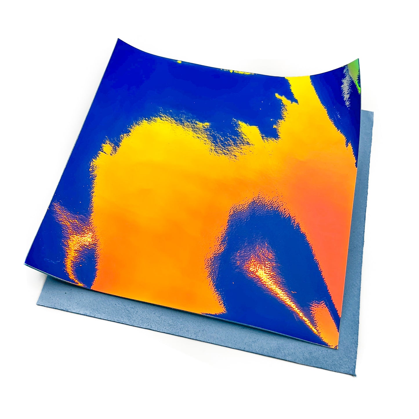 Holographic Lambskin Sheets Metallic BLUE HOLO 1466 0.6-0.7/1.5-1.75 oz
