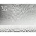 White Grayish Lambskin Leather With Snake Print 1.1mm//2.75oz Brich Snake 1187