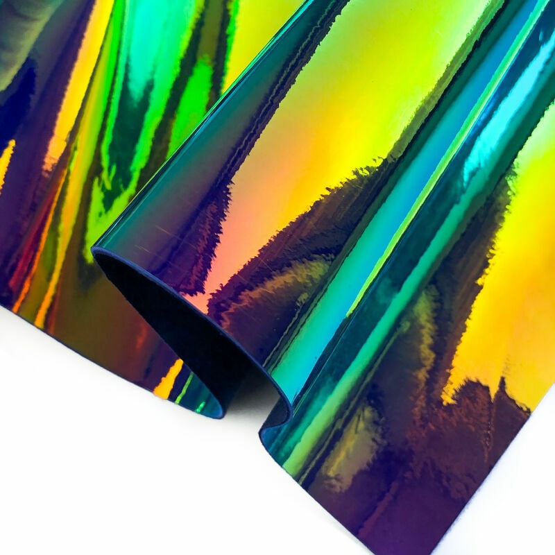 Hologram Metallic Lambskin Sheets 0.6mm/1.5oz BLUE HALO 936