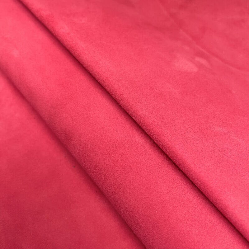 Warm Classic Pink Suede Lambskin 0.9mm/2.25oz /  RASPBERRY WINE 1224