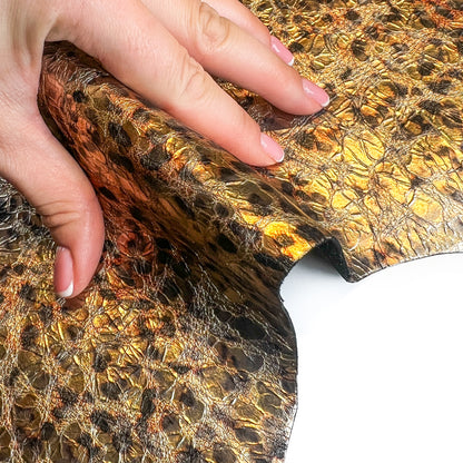 Golden Metallic Leopard Print 1.0mm/2.5oz GOLD LEOPARD 1507