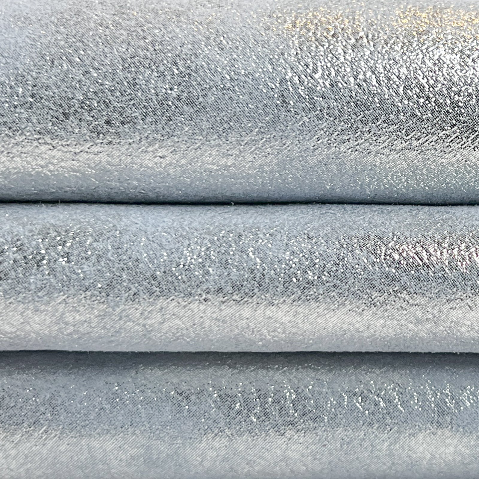 Light Blue Silver Metallic Lambskin 1.1-1.2 mm/2.75-3oz BLUE SNOW 1506