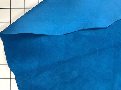 Turquoise Suede Velour Lambskin Leather 1mm/2.5oz BLUEJAY 507