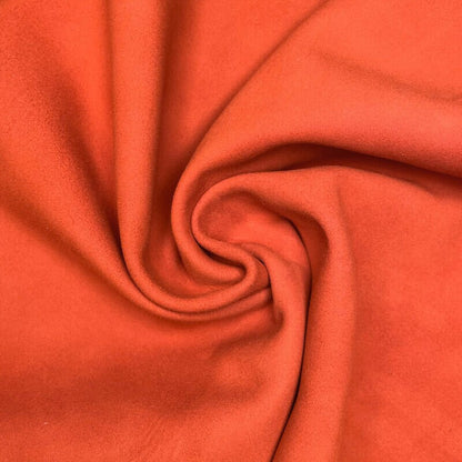 Pumpkin Orange Suede Lambskin Leather 0.9mm//2.25oz Pureed Pumpkin 1054
