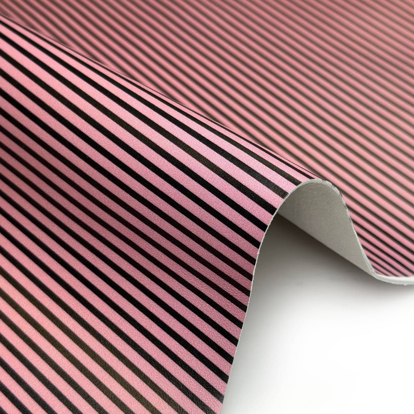 Pink Lambskin Leather With Black Lines 1.2mm//3oz PINK STRIPES 1631