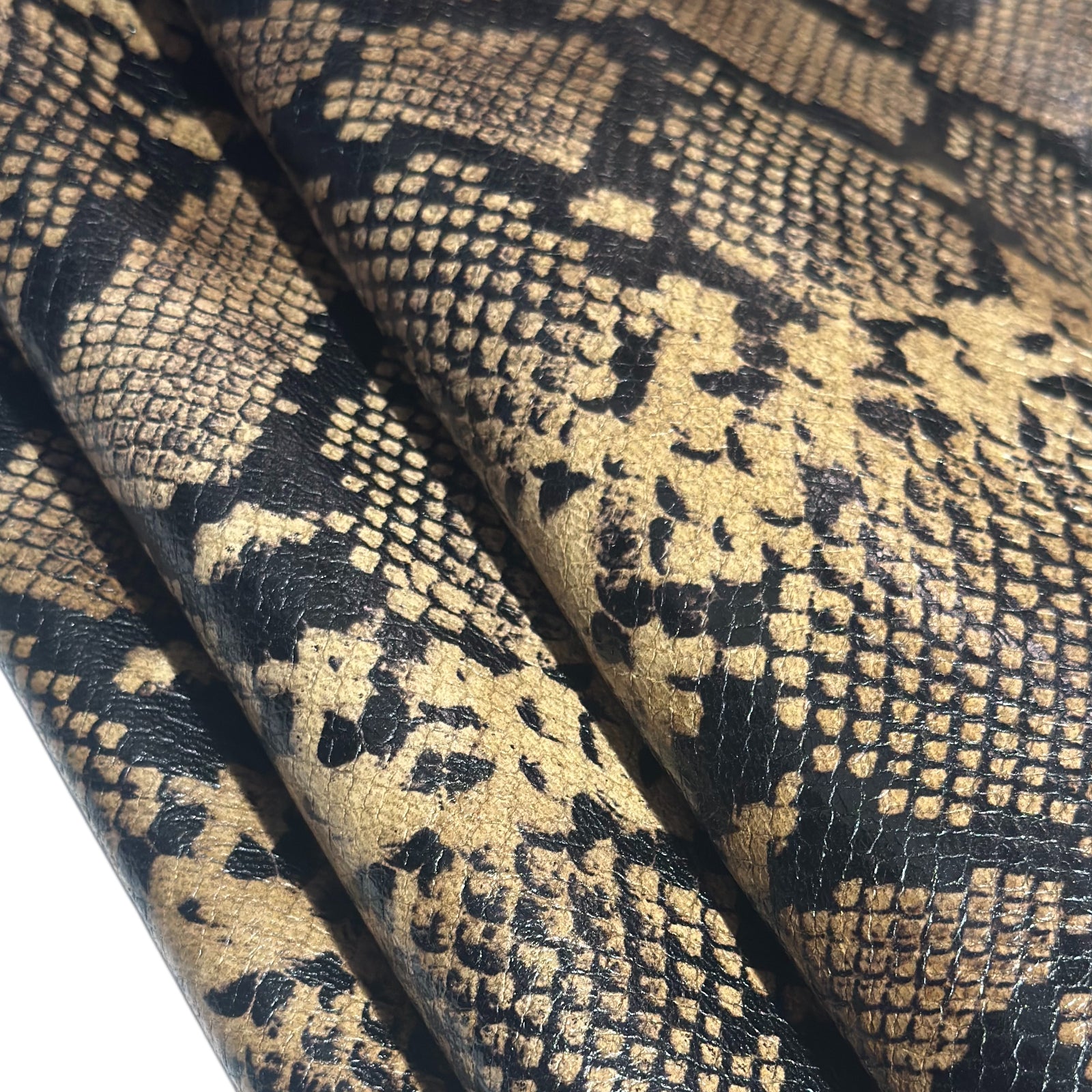 Brown Snake Embossed Lambskin Leather 0.7mm // 1.75 oz Snake 1683