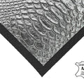 Dark Silver Lambskin Sheets With Print 2oz/0.8mm / DARK SILVER SNAKE 889