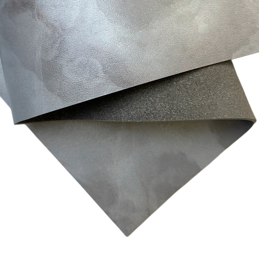 Gray Marble Print Calf Leather Sheets 1.6mm//4oz Marmor 1667