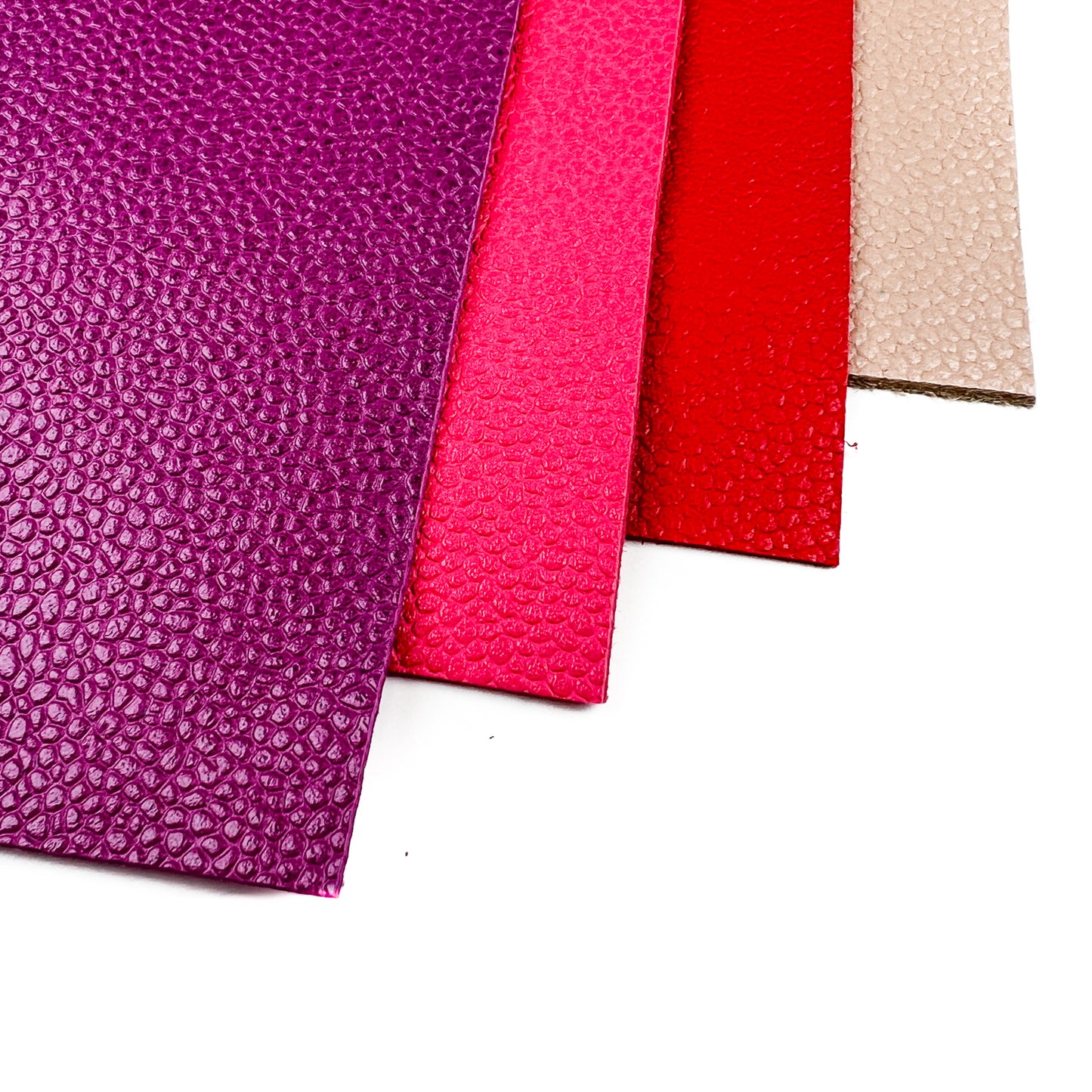 Bright Pebbled Sheets 5x5 Inches 4 Genuine Leather