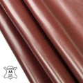 Shiny Brown Lambskin Leather 0.9 mm // 2.25oz Mahogany Brown 1677
