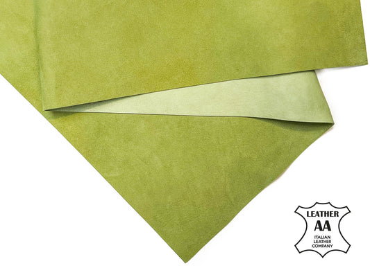 Moss Green Suede Lambskin Sheets 0.8mm/2oz / MOSSTONE  840