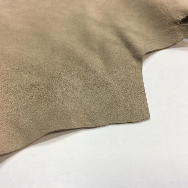 Nude Beige Suede Lambskin Leather 1.5oz//0.5mm NOUGAT 753