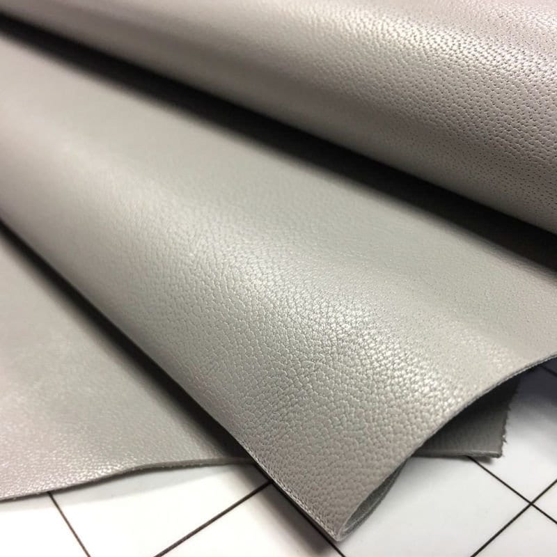 Gray Lambskin Leather  0.7mm/1.75oz / FLINT GRAY 698